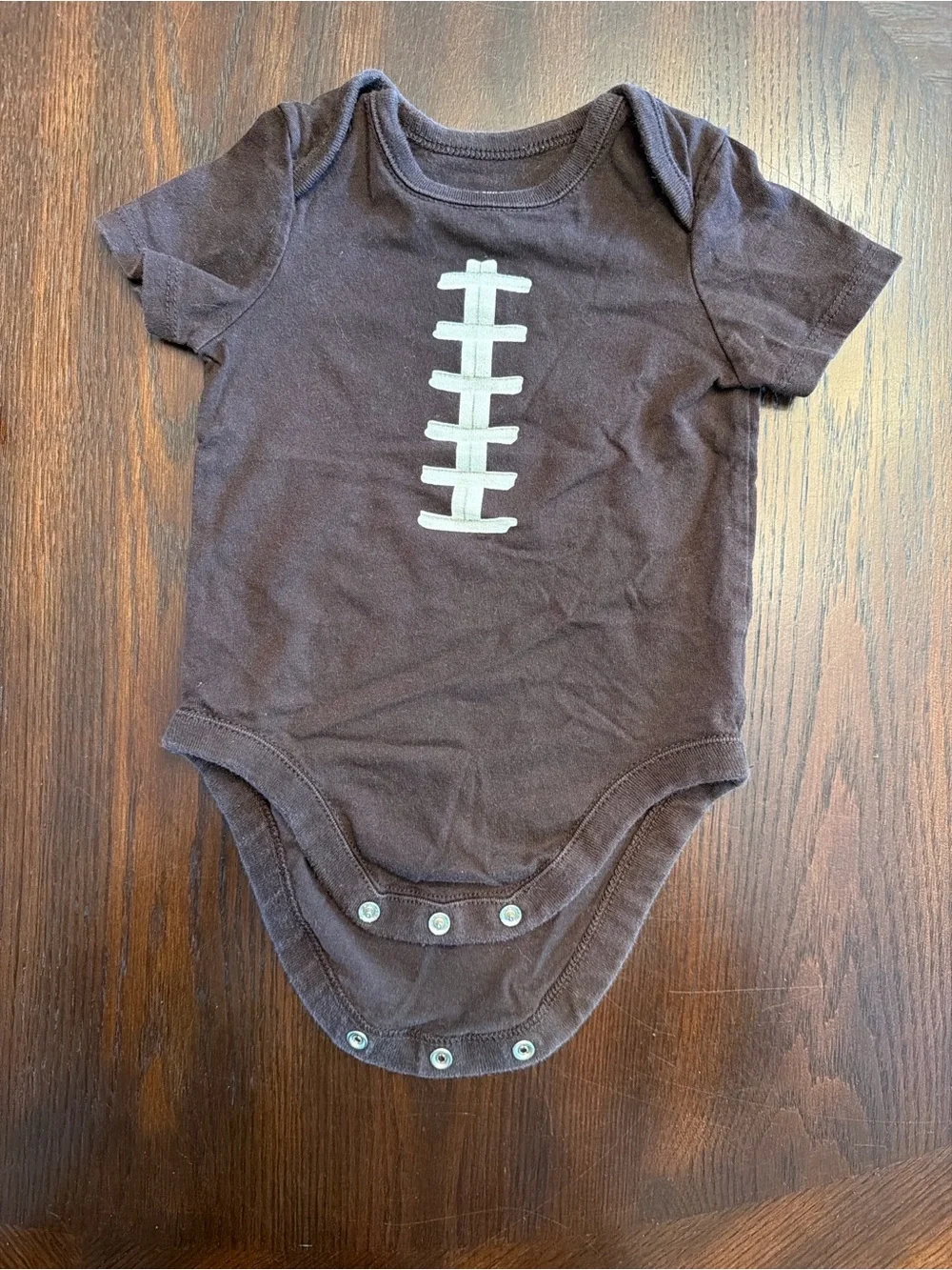 Carter’s Baby Boy 3 Piece Outfit 6M Construction Tee Shorts Football Bodysuit
